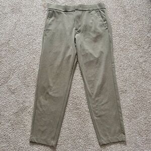 Bonobos Off Duty Elastic Waist Pants Mens Medium Short Green Stretch Work Travel